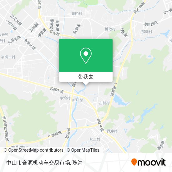 中山市合源机动车交易市场地图