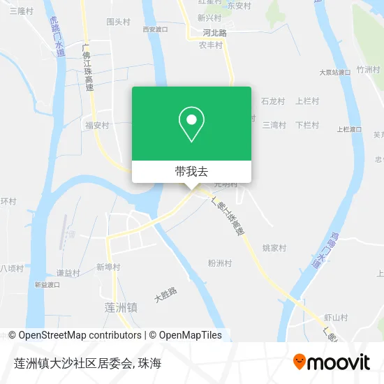 莲洲镇大沙社区居委会地图