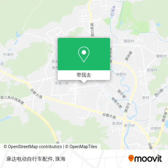康达电动自行车配件地图