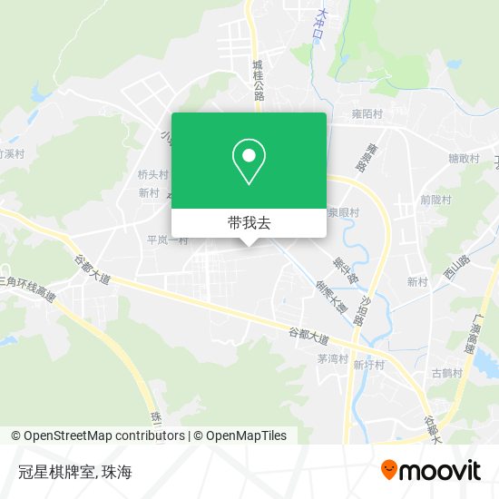 冠星棋牌室地图