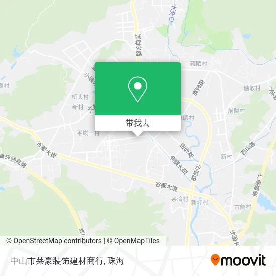 中山市莱豪装饰建材商行地图