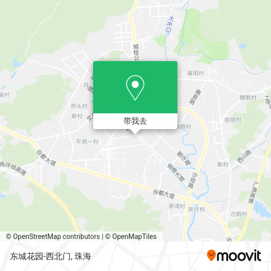东城花园-西北门地图