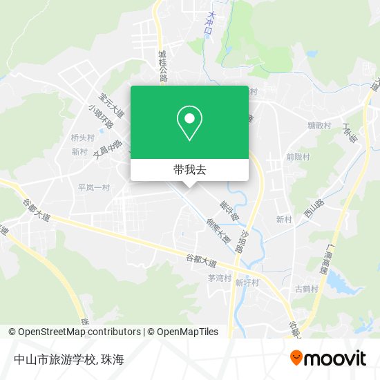 中山市旅游学校地图