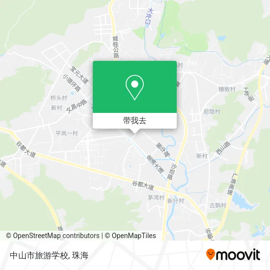 中山市旅游学校地图
