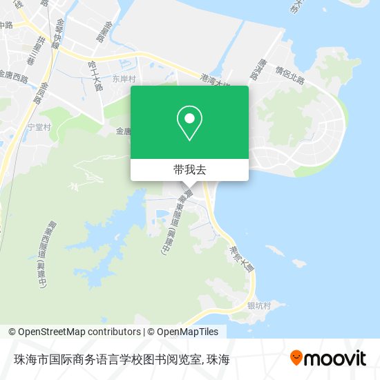 珠海市国际商务语言学校图书阅览室地图