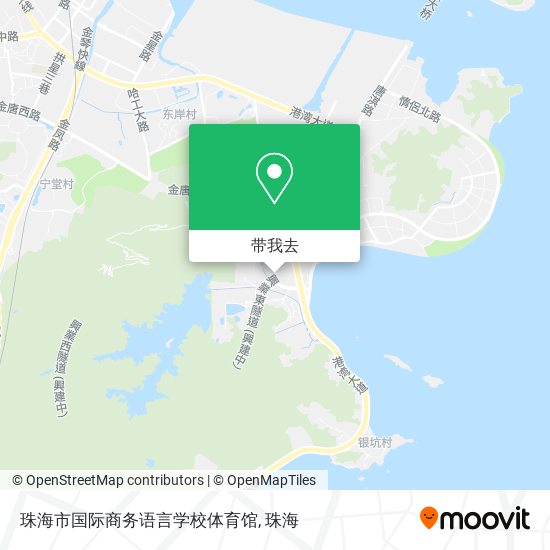 珠海市国际商务语言学校体育馆地图