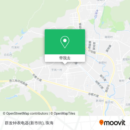 群发钟表电器(新市街)地图