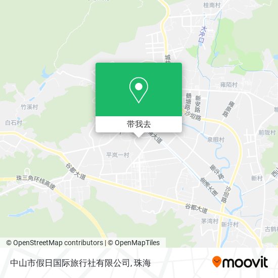 中山市假日国际旅行社有限公司地图