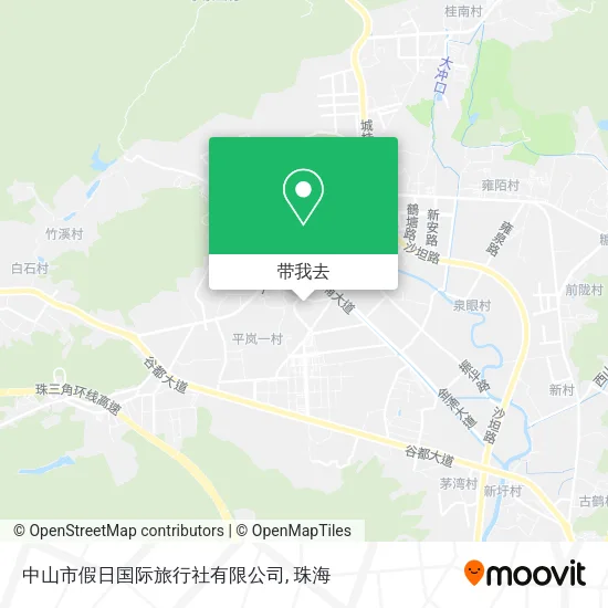 中山市假日国际旅行社有限公司地图