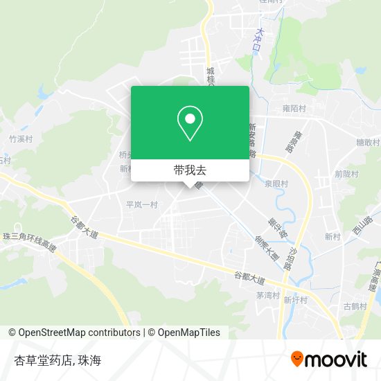 杏草堂药店地图