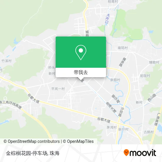 金棕榈花园-停车场地图