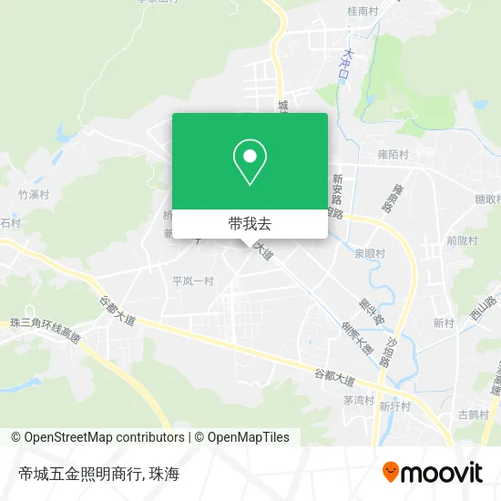 帝城五金照明商行地图