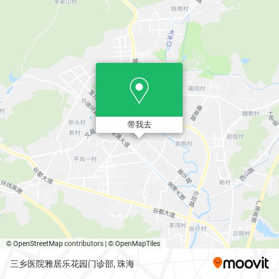 三乡医院雅居乐花园门诊部地图