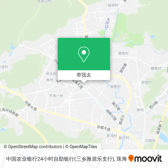 中国农业银行24小时自助银行(三乡雅居乐支行)地图
