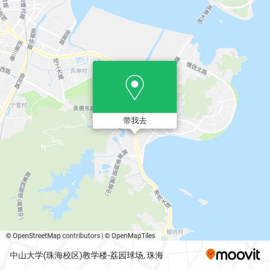 中山大学(珠海校区)教学楼-荔园球场地图