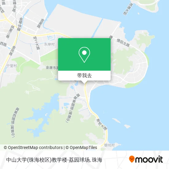 中山大学(珠海校区)教学楼-荔园球场地图