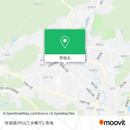 肯德基(中山三乡餐厅)地图