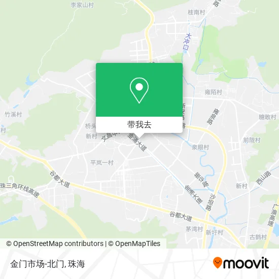 金门市场-北门地图