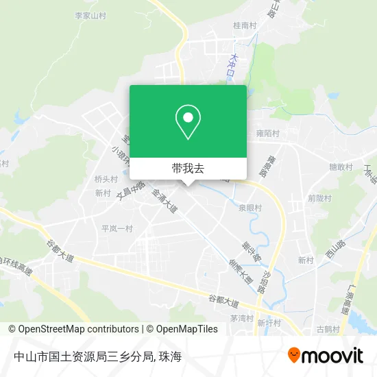 中山市国土资源局三乡分局地图