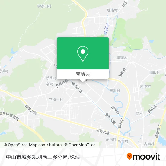 中山市城乡规划局三乡分局地图