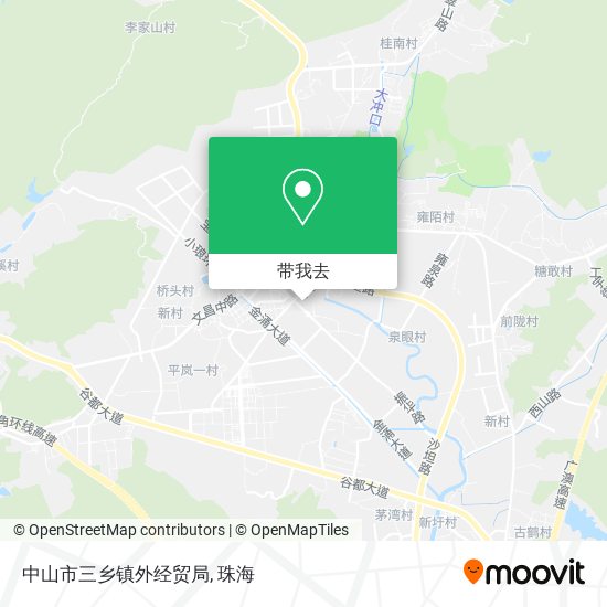 中山市三乡镇外经贸局地图
