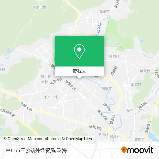 中山市三乡镇外经贸局地图