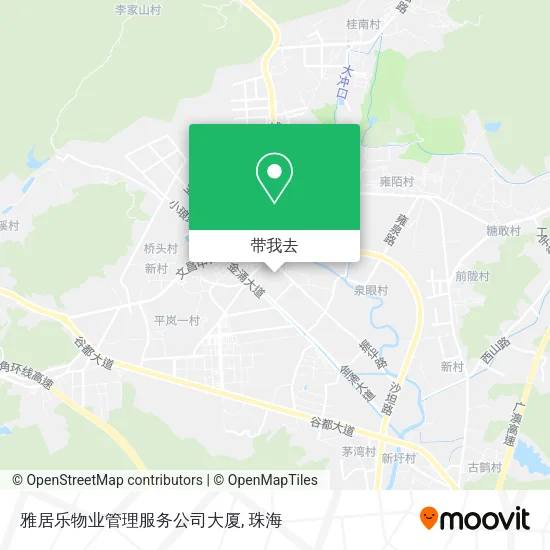 雅居乐物业管理服务公司大厦地图