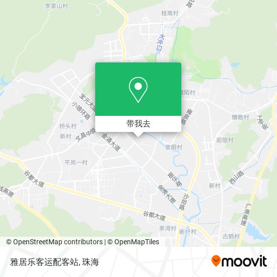 雅居乐客运配客站地图