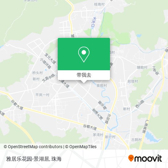雅居乐花园-景湖居地图