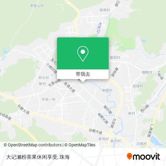 大记濑粉茶果休闲享受地图