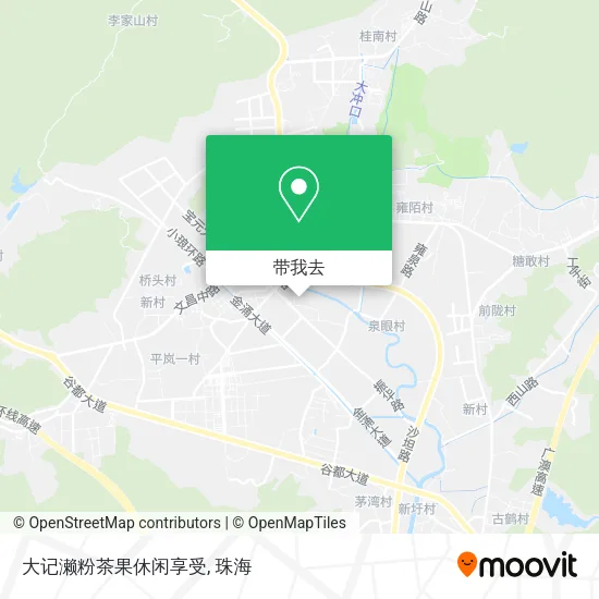 大记濑粉茶果休闲享受地图