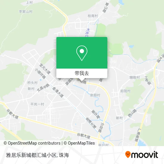 雅居乐新城都汇城小区地图