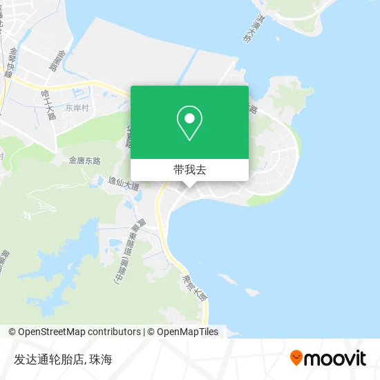 发达通轮胎店地图