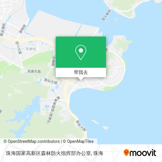 珠海国家高新区森林防火指挥部办公室地图