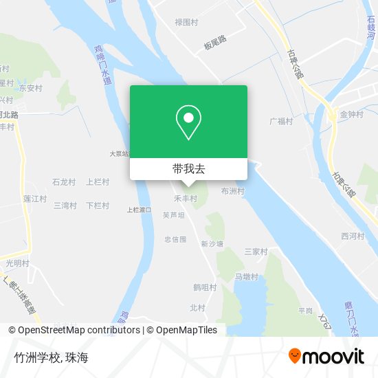 竹洲学校地图