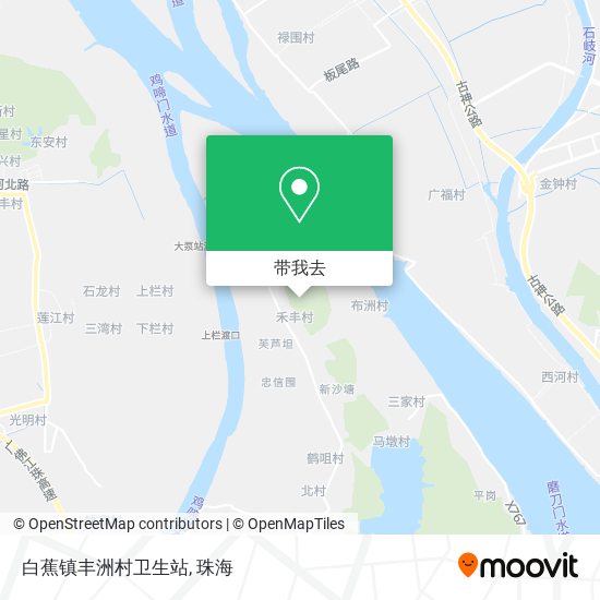 白蕉镇丰洲村卫生站地图
