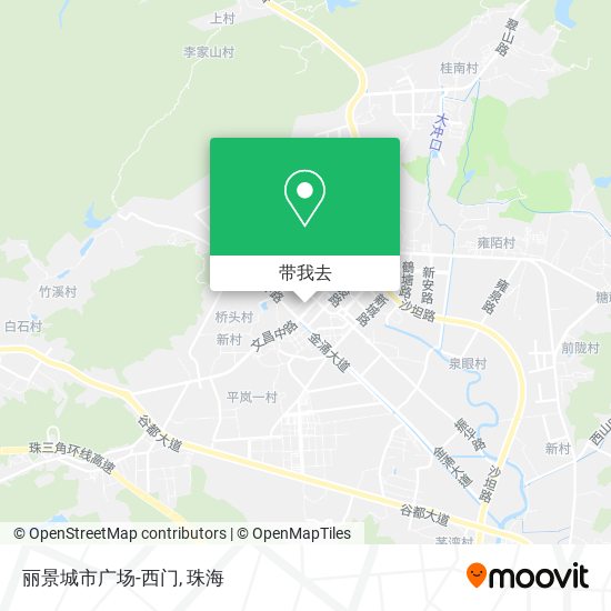 丽景城市广场-西门地图