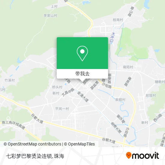 七彩梦巴黎烫染连锁地图