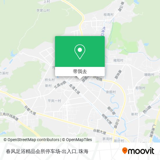 春风足浴精品会所停车场-出入口地图