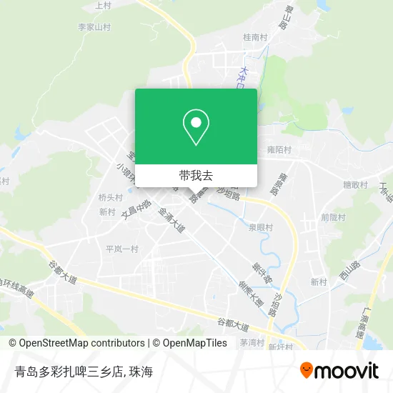 青岛多彩扎啤三乡店地图
