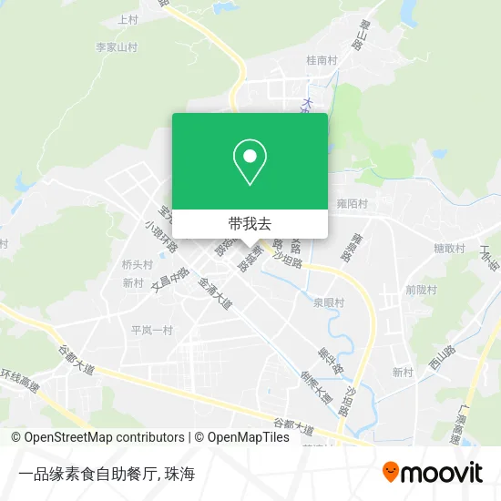 一品缘素食自助餐厅地图