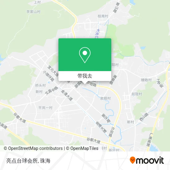 亮点台球会所地图