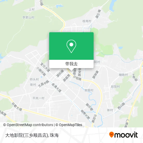 大地影院(三乡顺昌店)地图
