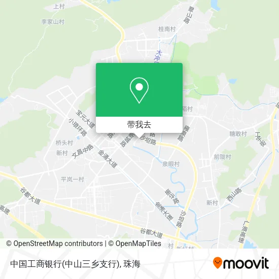 中国工商银行(中山三乡支行)地图