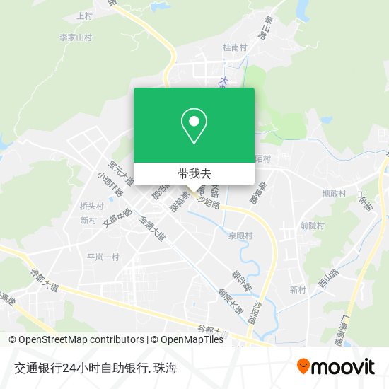 交通银行24小时自助银行地图