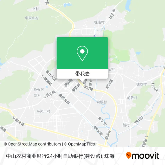 中山农村商业银行24小时自助银行(建设路)地图