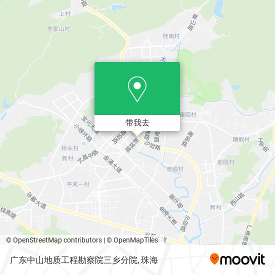 广东中山地质工程勘察院三乡分院地图