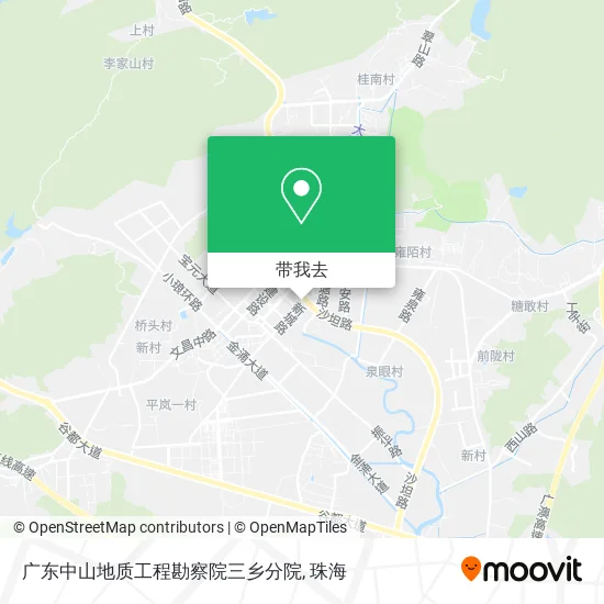 广东中山地质工程勘察院三乡分院地图
