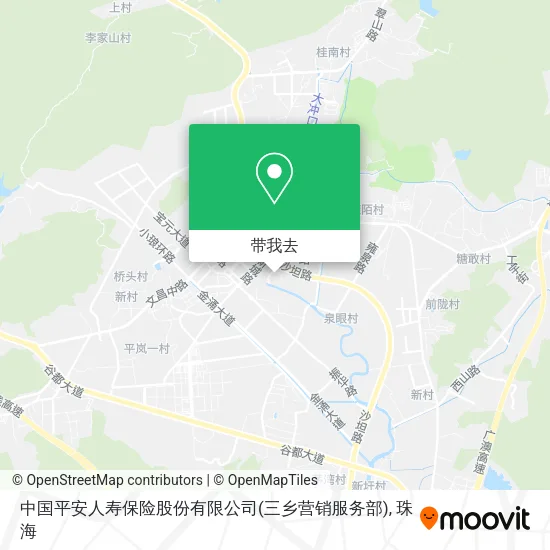中国平安人寿保险股份有限公司(三乡营销服务部)地图