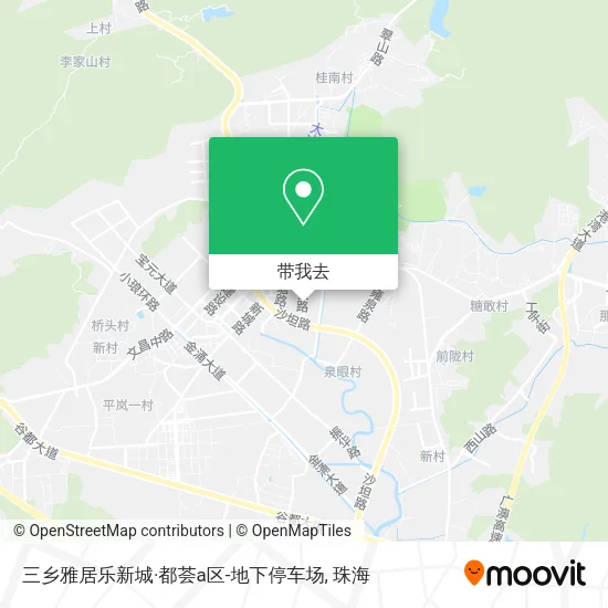 三乡雅居乐新城·都荟a区-地下停车场地图